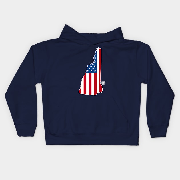 NEW HAMPSHIRE MADE IN THE USA Kids Hoodie by LILNAYSHUNZ